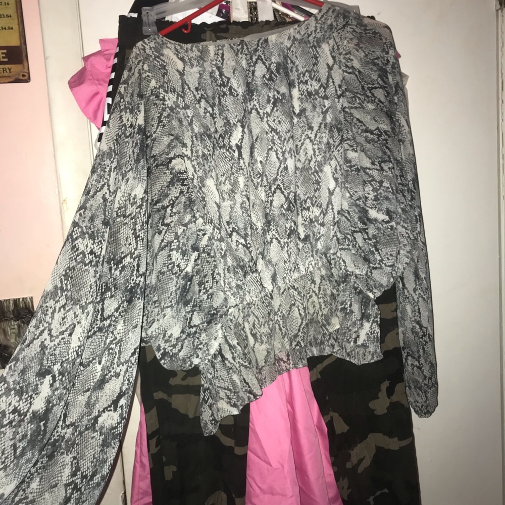 Snakeskin top